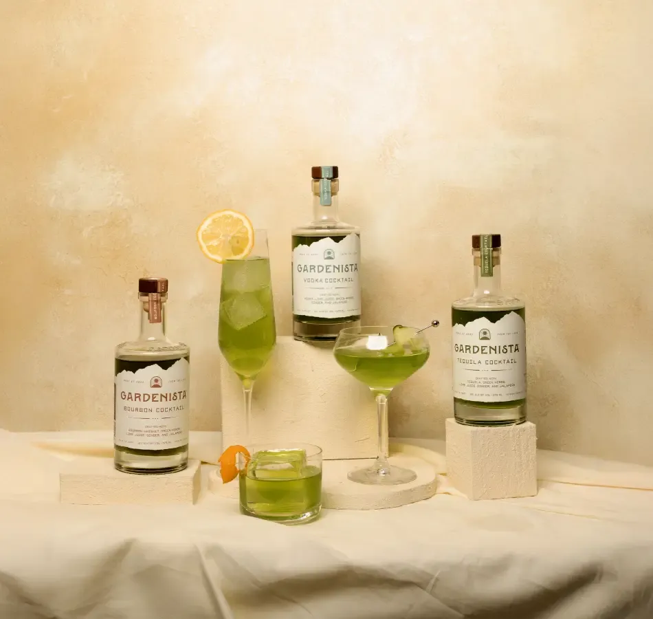 Gardenista Cocktails On A Table
