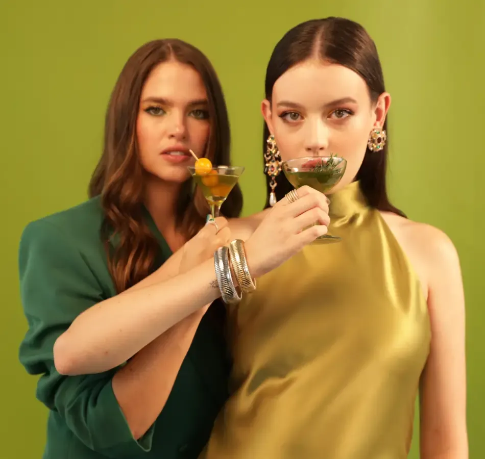 Two Women Enjoying Gardenista Cocktails